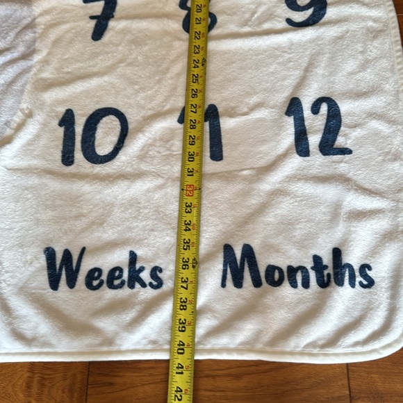 Sweet Jojo Designs Baseball Boy Milestone Blanket - Picture 7 of 8